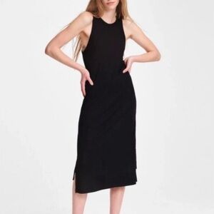 rag & bone Black Midi Tank Dress